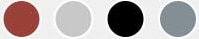선택 가능한 색 옵션(파피 레드, 플래티넘, 블랙, 아이스 블루)의 아이콘
