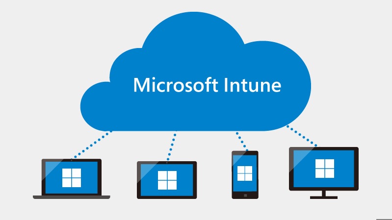 Microsoft Intune によるデバイス管理のイメージ