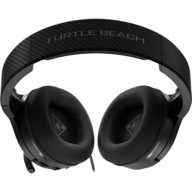Top down view of the Turtle Beach Recon 200 Gen 2 Powered Gaming Headset for Xbox Series X|S & Xbox One in black.