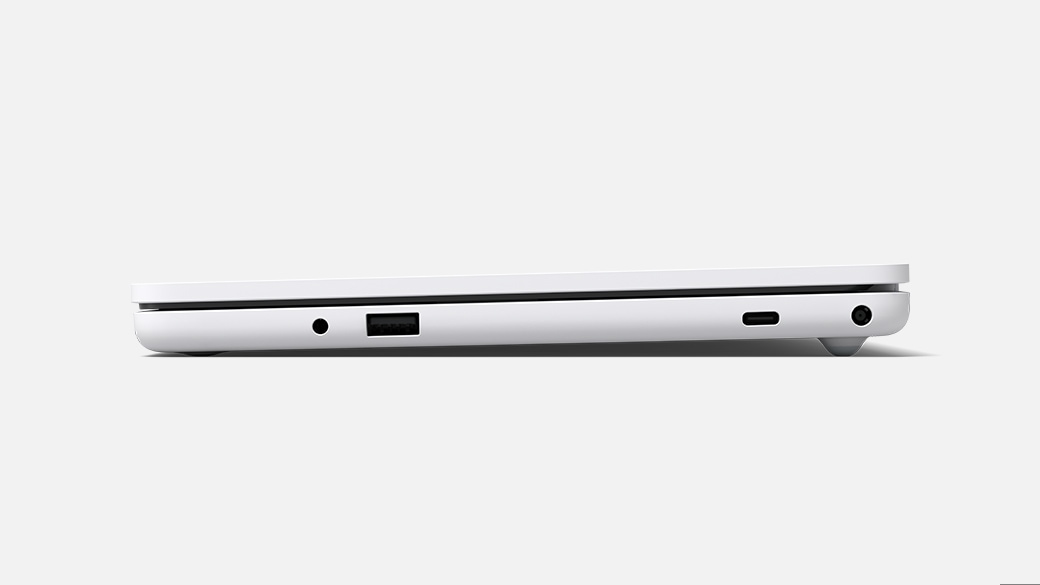 Side view of Surface Laptop SE. 