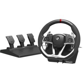 Volante Force Feedback Racing Wheel D L X y los pedales.