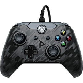 P D P Xbox Series X und S kabelgebundener Controller in Phantom Black.