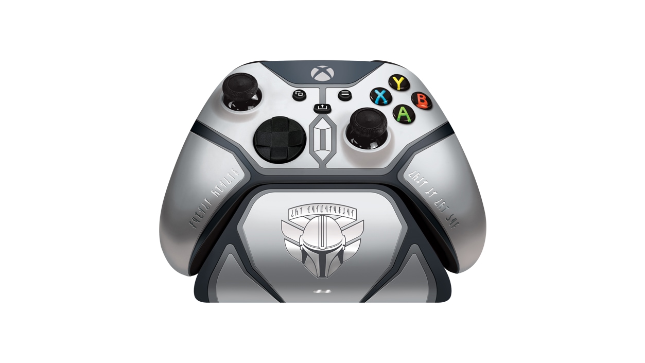 preposition Implement Harden Razer Wireless Controller and Quick Charging Stand for Xbox - Mandalorian