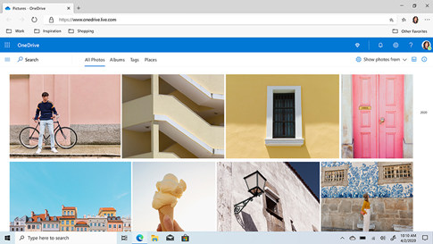 OneDrive window showing All Photos tab