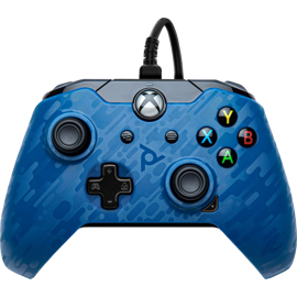 P D P Xbox Series X and S Wired Controller Revenant Blue.