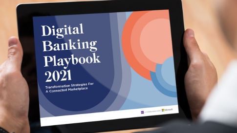 Обложка электронной книги «Руководство по цифровым банковским услугам в 2021 году»