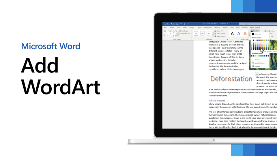 Insert WordArt - Microsoft Support