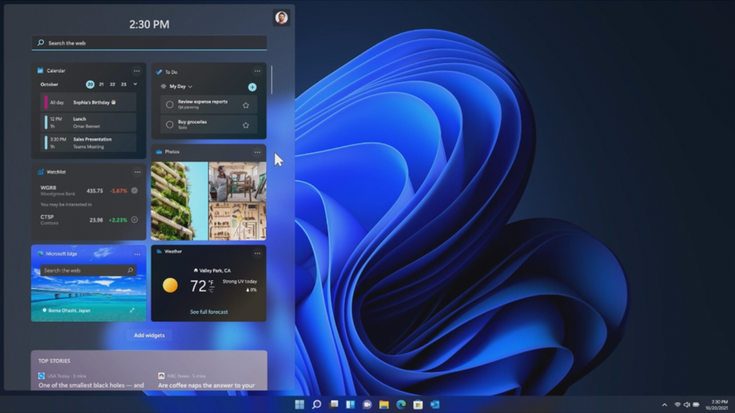 Find out more about Windows 11 Widgets