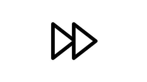 Icon of double arrows representing productivity.