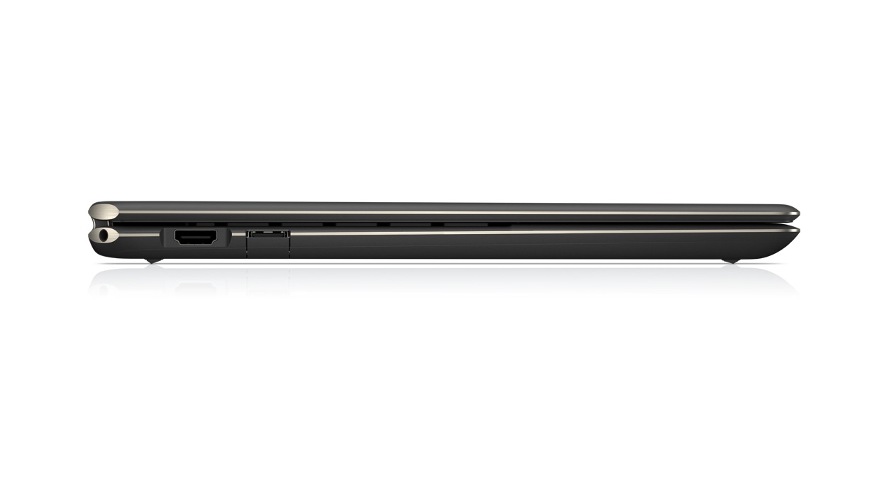 Left view of the H P Spectre x360 laptop.