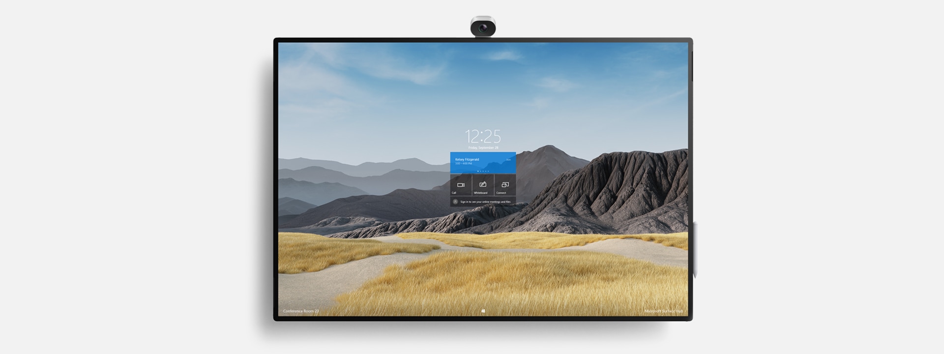 Illustrasjon av Surface Hub 2S