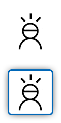 Symbol mit Schutzhelm für Servicetechniker
