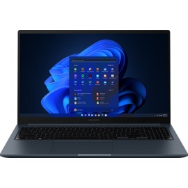 Front view of the Samsung GalaxyBook Odyssey laptop.