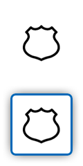 ícone de distintivo da polícia