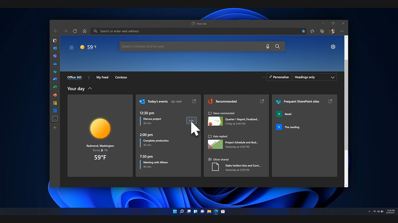 A screenshot of Microsoft Edge