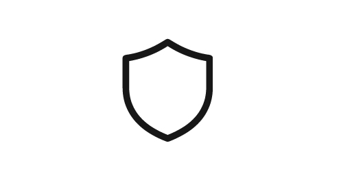 A shield icon representing user and data protection.