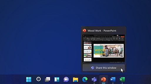 A screenshot showing an app in-use on the Windows 11 taskbar