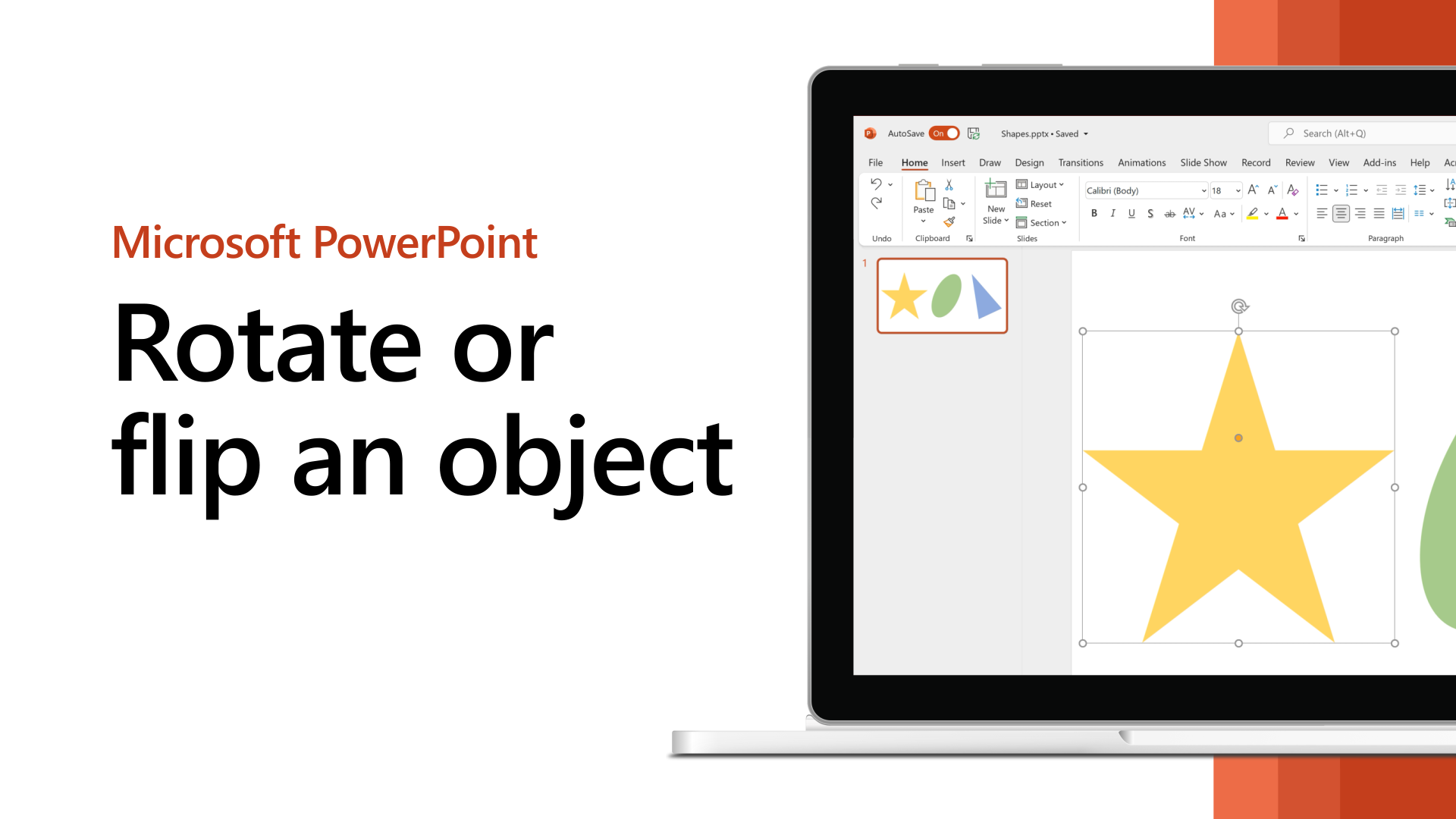Rotate or flip an object in PowerPoint - Microsoft Support