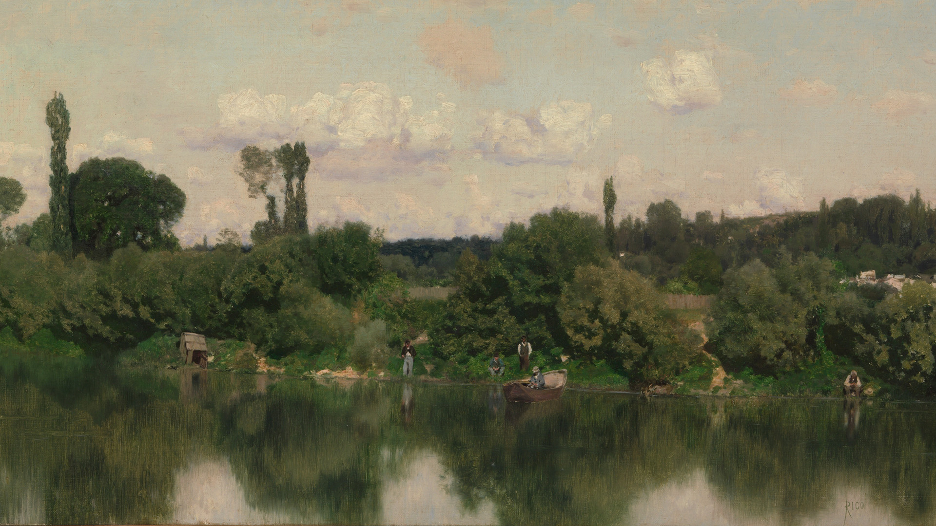 《塞纳河美景》（1869 年），作者：马丁·瑞克·奥尔特加-www.todaybing.com 必应壁纸 必应美图