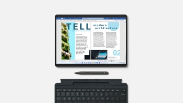 Pack PC portable Surface Pro 8 avec clavier Type Cover et stylet Slim Pen 2