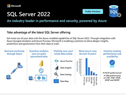 The SQL Server 2022 private preview