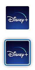 Logo voor Disney Plus.
