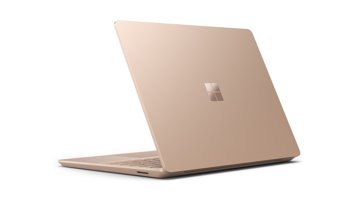 A close-up of Surface Laptop Go 2 for Business In the color Sandstone.