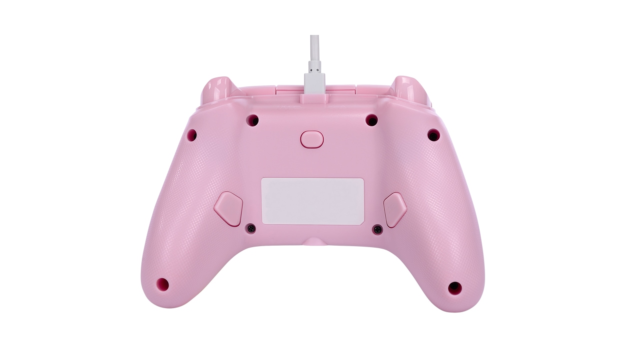 Back view of Pink Lemonade PowerA Enhanced Wired Controller 