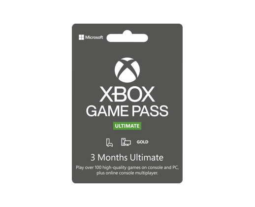 Xbox Game Pass Ultimate 3 Months Card.