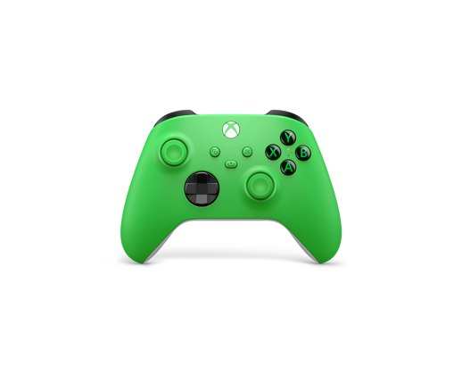 Front view of the Xbox Wireless Controller - Velocity Green