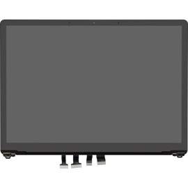 Front view of replacement display screen with four attachment cords at bottom.