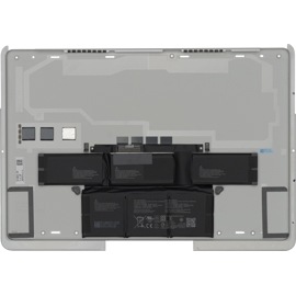 Top view of Surface Laptop Studio replacement battery and D-Plate.