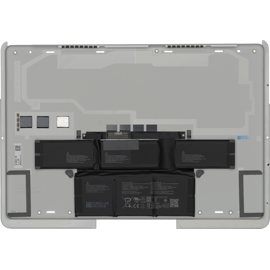 Top view of Surface Laptop Studio replacement battery and D-Plate.