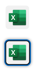 The Microsoft Excel logo.