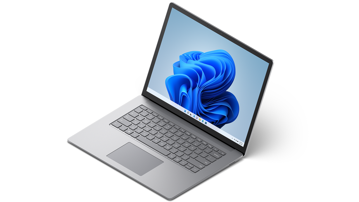 عرض ثلاثة أرباع للكمبيوتر المحمول Laptop 4 مقاس 13.5 بوصة.