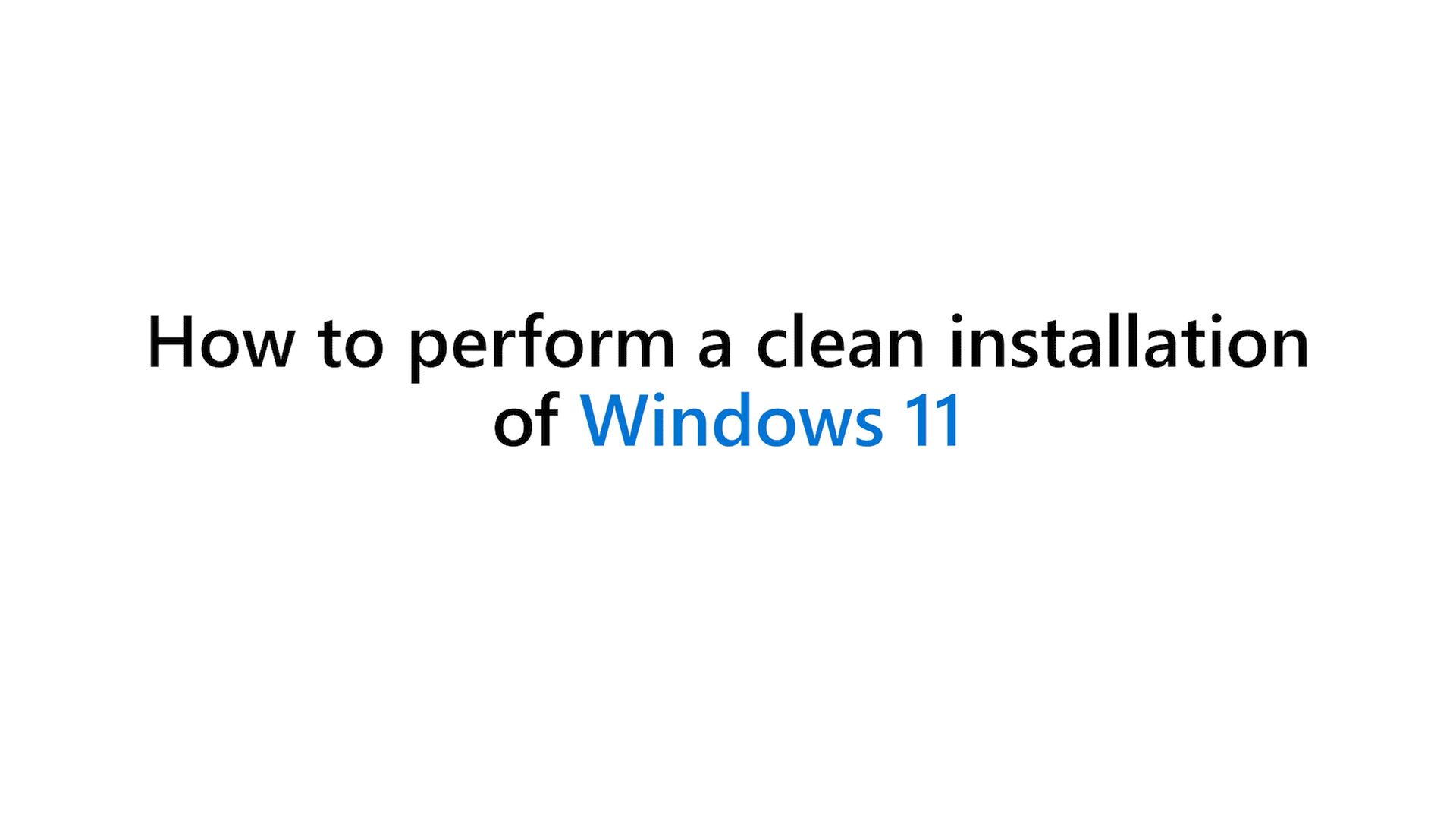 Clé USB d'installation de Windows 11 version 21H2