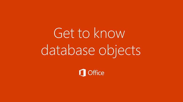 Access Database Objects