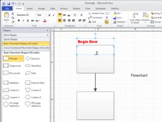 Microsoft Office Tutorials Add Edit Move Or Rotate Text In Visio