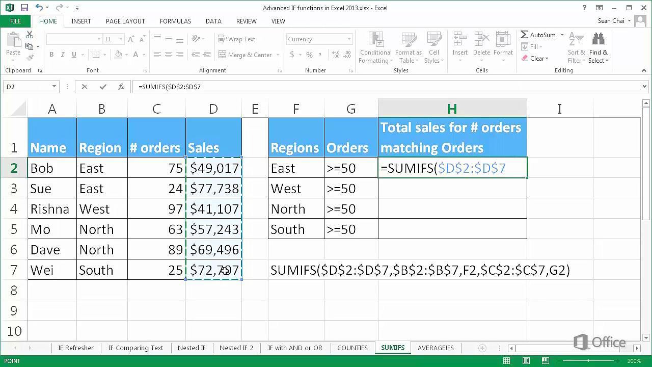 How to insert an equation in excel