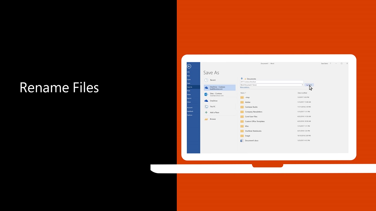 Video: Rename files - Microsoft Support
