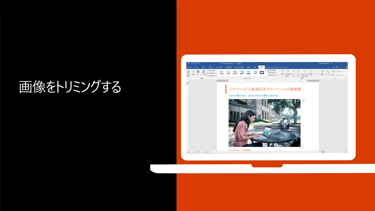 ビデオ 図をトリミングする Office サポート