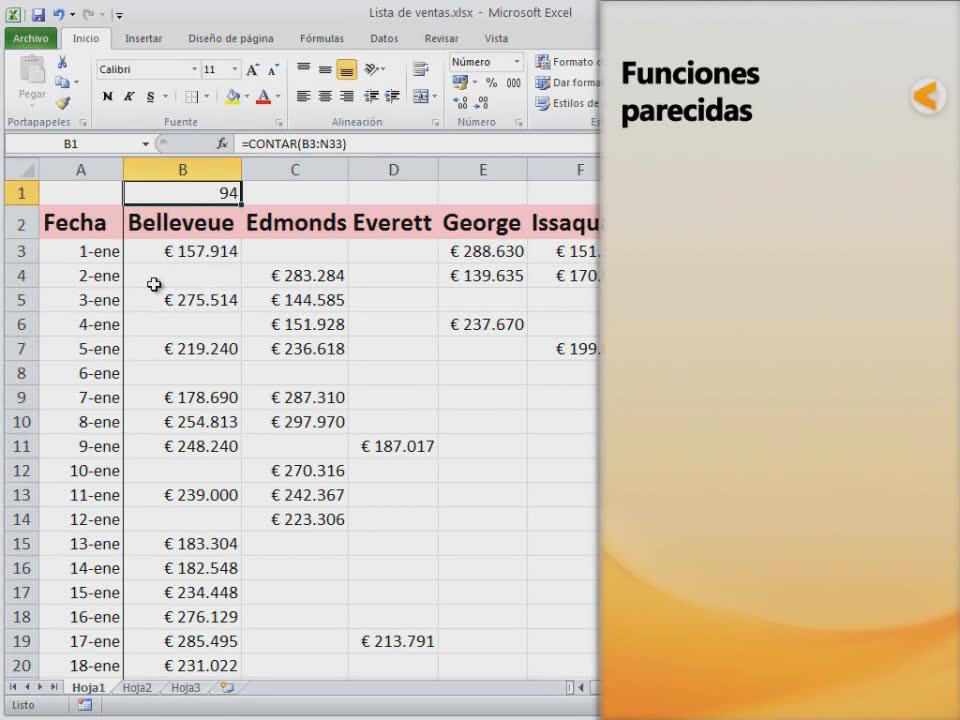 ¿Cómo Aplico Las Columnas De Todos Los Elementos En Una Página En Microsoft Excel Para Mac?