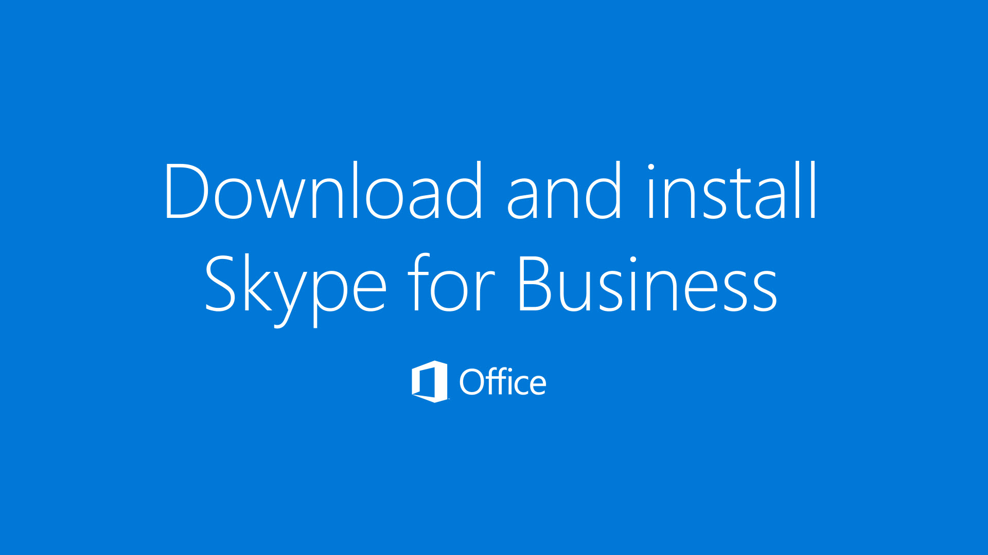 Skype for Business    