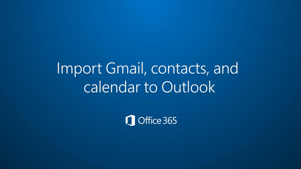 นำเข้า Gmail ไปยัง Outlook - ฝ่ายสนับสนุนของ Microsoft