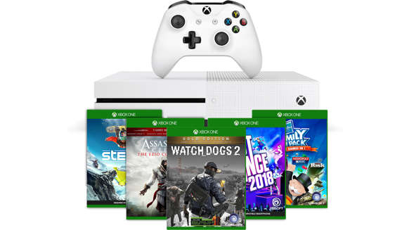 Xbox One S 500GB Console + Free Game + 1 Month Game Pass