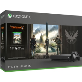 Xbox One X Tom Clancy's The Division 2 bundle box art