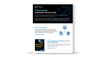 The IT Resource Kit titled Get Started with Azure SQL.