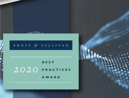 Награда Frost and Sullivan 2020 Best Practices Award. 