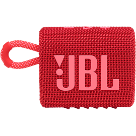 Front view of JBL GO3 in Red