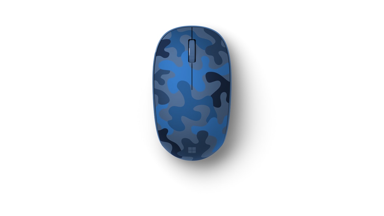 Blå Microsoft Bluetooth Mouse Camo Special Edition